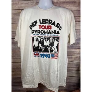 Def Leppard “Pyromania” USA Tour 1983 T‑Shirt – Gildan – Unisex 2XL